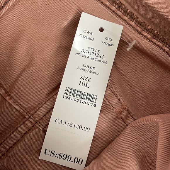 NWT WHBM Pret-A-Jet Slim Ankle Pants - Picture 9 of 14